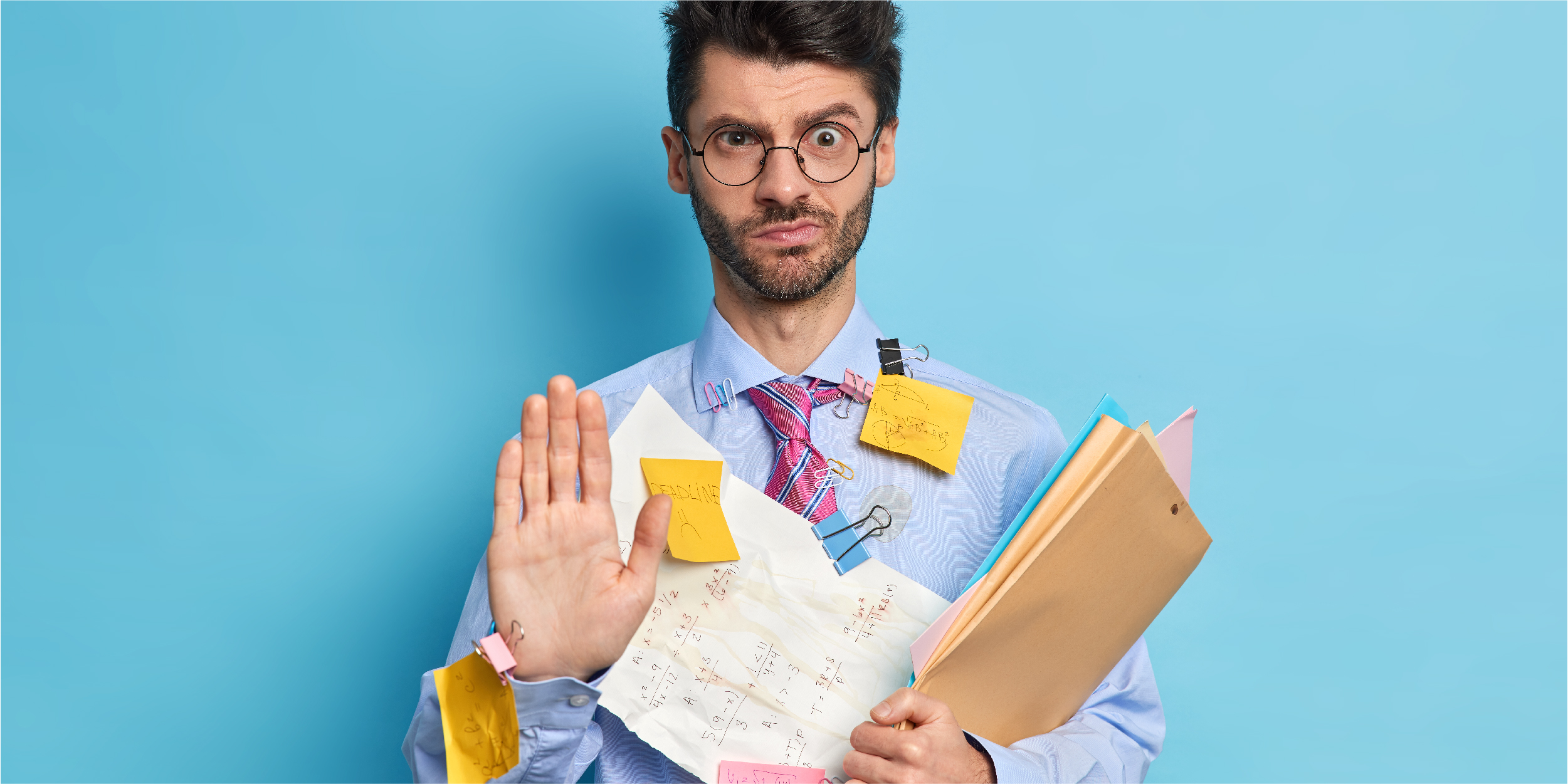 serious-beatded-male-employee-says-hold-pulls-palm-towards-camera-stop-gesture-looks-with-strict-expression-refuses-your-help-prepares-project-work-by-himself-dressed-formally_Blog copy