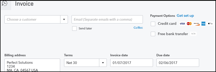 auto create invoice from quickboot